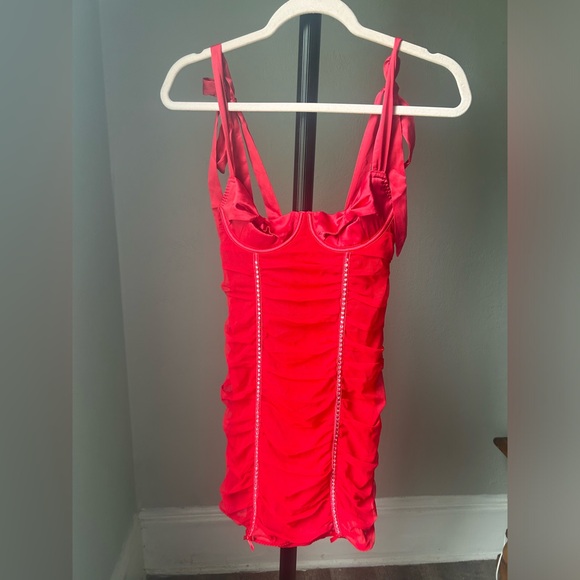 NWOT Victoria’s Secret Wicked Open-Cup Ruched Bling Dress - Picture 2 of 12